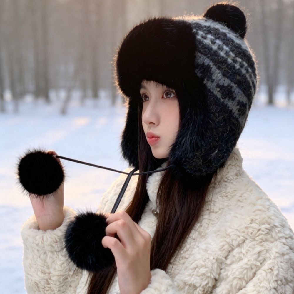 Trapper Hat Ear Flap - Chapeau de trapper élégant en polyester