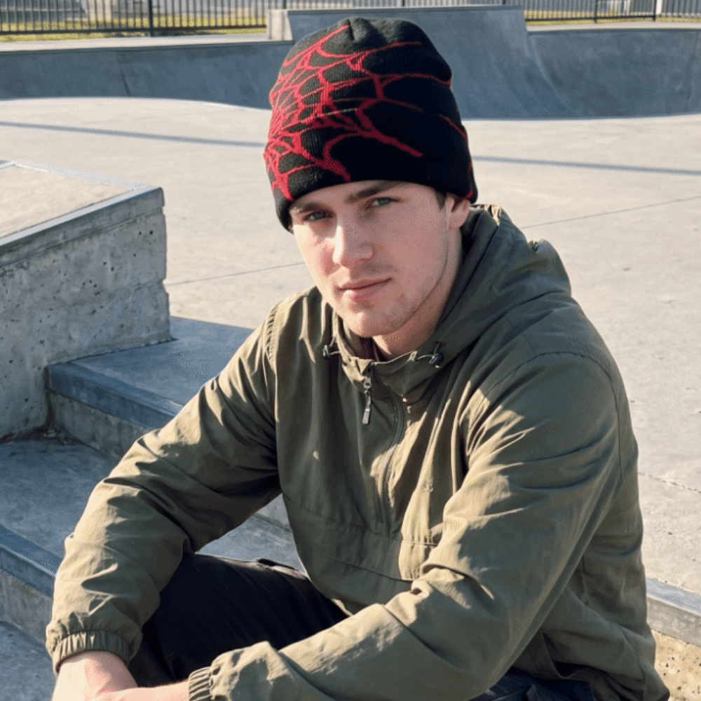 Bonnet vintage à motif toile d - Beanie Cuffed Knit avis et prix